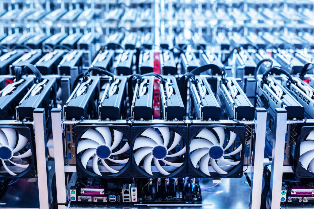 Bitcoin mining rigs